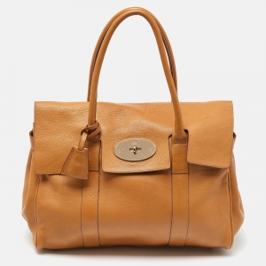 Pre Owned Mulberry Tan Leather Bayswater Satchel
