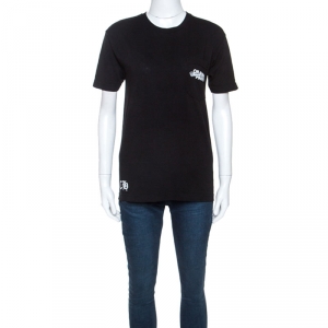 Pre Owned Off white x Chrome Hearts Black Cotton T-shirt S