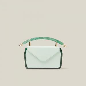 Okhtein Green The Dalilah Malachite and Leather Bag