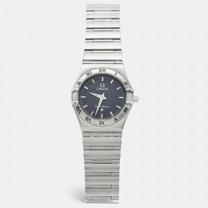 مملوكة مسبقًا Omega Constellation 795 1201 Grey Dial Stainless Steel Women Wristwatch 25 mm