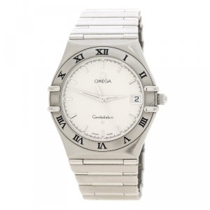 Omega Silver White Stainless Steel Constellation 1532 Women's Wristwatch 33 mm
