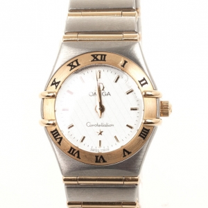 Omega Yellow Gold On Steel Womens Wristwatch 24 MM