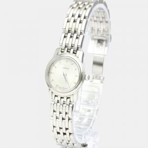 Pre Owned Omega Silver Stainless Steel De Ville Prestige 4570.31 Women's Wristwatch 22 mm