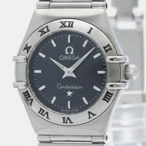 Omega Grey Stainless Steel Constellation Quartz Women's Wristwatch 22 mm