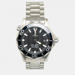 Omega Black Automatic Stainless Steel Seamaster Professional Watch