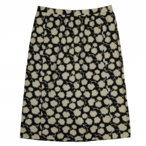 Oscar De La Renta Monochrome Skirt M