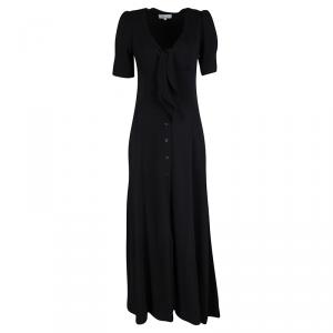 Paul and Joe Navy Blue Front Tie Detail Grives Maxi Dress M