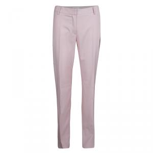 Paul and Joe Blush Pink Wool Contrast Piping Detail Trousers M