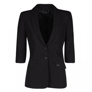 Philipp Plein Couture Black Skull Embellished Blazer S