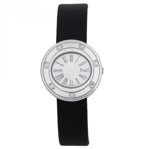 Piaget Silver 18K White Gold Diamond Possesion G0A35085 Women's Wristwatch 29 mm