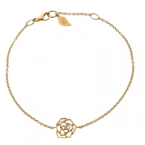 Piaget Rose 18K Yellow Gold And Diamond Bracelet