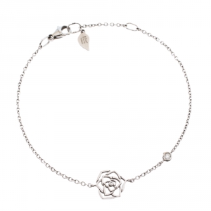 سوار بياجيه Rose  ذهب أبيض عيار 18 ألماس