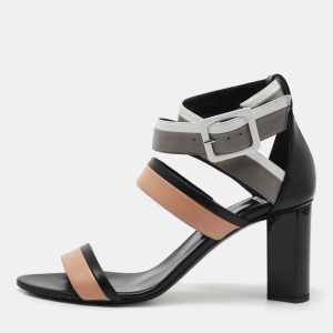 Pierre Hardy Multicolor Leather Block Heel Sandals Size 40