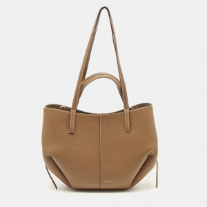 مملوكة مسبقًا Polène Cyme Mini Brown Leather Tote