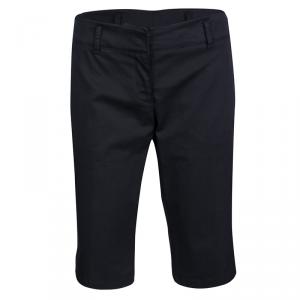 Prada Sport Navy Blue Cotton Fitted Bermuda Shorts M