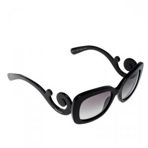 Prada Black/Black Gradient Baroque SPR27O Square Sunglasses