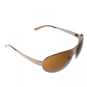 Prada Bronze/Brown SPR55F Aviator Sunglasses