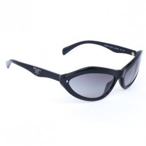 Prada Black Oval Womens Sunglasses