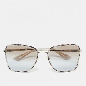 Prada Silver/Havana SPR 52S Square Gradient Sunglasses