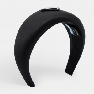 Prada Black Re-Nylon Wide Head Band