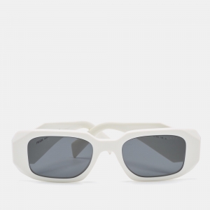 Prada White SPR17W Rectangular Sunglasses