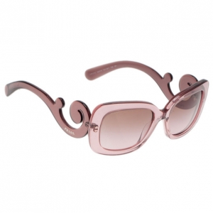 Prada Purple Baroque Rectangle Sunglasses