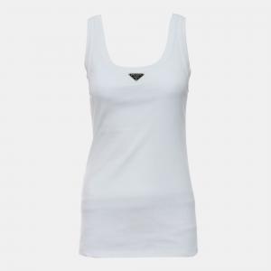 Pre Owned Prada Triangle Logo Tank Top