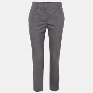 Prada Grey Wool Formal Trousers S