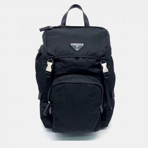 Pre Owned Prada Black Nylon Tessuto Backpack