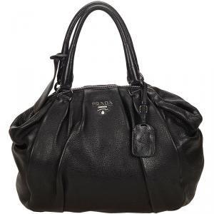 Prada Black Leather Everyday Bag