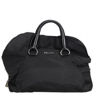 Pre Owned Prada Black Nylon Everyday Bag