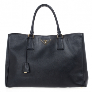 Pre Owned Prada Black Saffiano Lux Tote