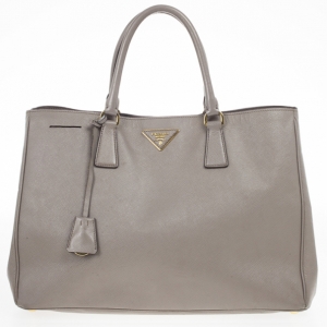 Pre Owned Prada Saffiano Lux Grey Marmo Tote
