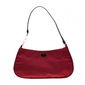 Pre Owned Prada Red Nylon Shoulder Bag