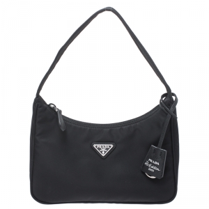 Pre Owned Prada Black Nylon Small Bag