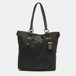 Prada Black Nylon Tote