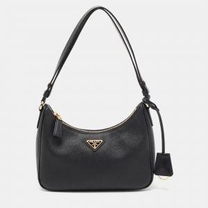 Prada Black Saffiano Leather Mini Bag