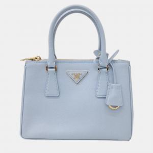 Prada Sky Blue Saffiano Leather Lux Tote Bag