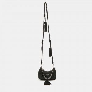Prada Black Nylon Mini Passamaneria Crossbody Bag