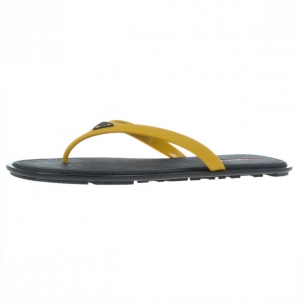 Prada Sport Yellow Crosshatch Rubber Flip-Flops Size 43