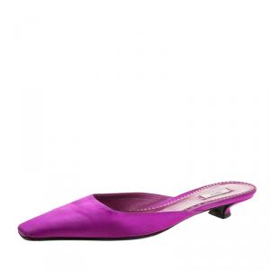 Prada Purple Satin Mules Size 39