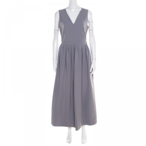 Preen by Thornton Bregazzi Colorblock Plunge Neck Bianca Midi Dress L