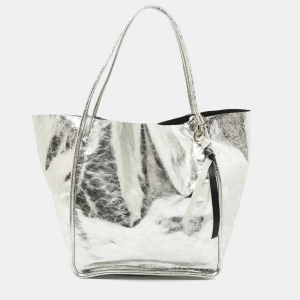Proenza Schouler Silver Leather Tote 