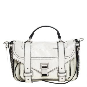 Proenza Schouler Cream Leather PS1 Top Handle Bag