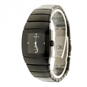 Rado Black Ceramic Titanium Sintra 318.0726.3 Women's Wristwatch 22 mm