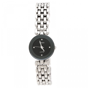 Rado Black Stainless Steel Diamonds Florence R48447723 Women's Wristwatch 23 mm