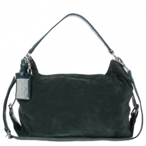 Ralph Lauren Suede Python Feed Bag