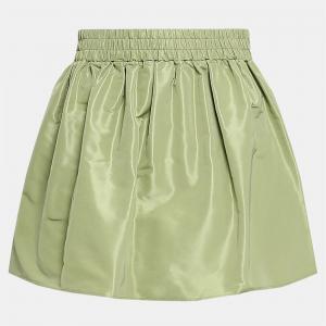 Red Valentino Olive Green Faille Mini Skirt S (IT 40)
