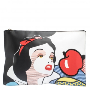 RED Valentino Multicolor Snow White Leather Clutch