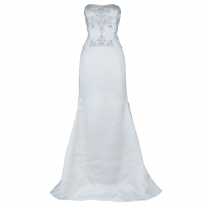 Reem Acra Harmony Embellished Wedding Dress M